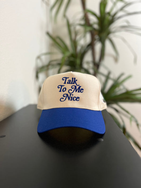 *PRE-ORDER* VIII Out Of X "Talk To Me Nice" Baseball Cap (Royal Blue)