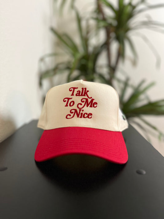 *PRE-ORDER* VIII Out Of X "Talk To Me Nice" Baseball Cap (Red)