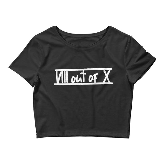 VIII Out Of X "Signature Logo" Crop Top Tee