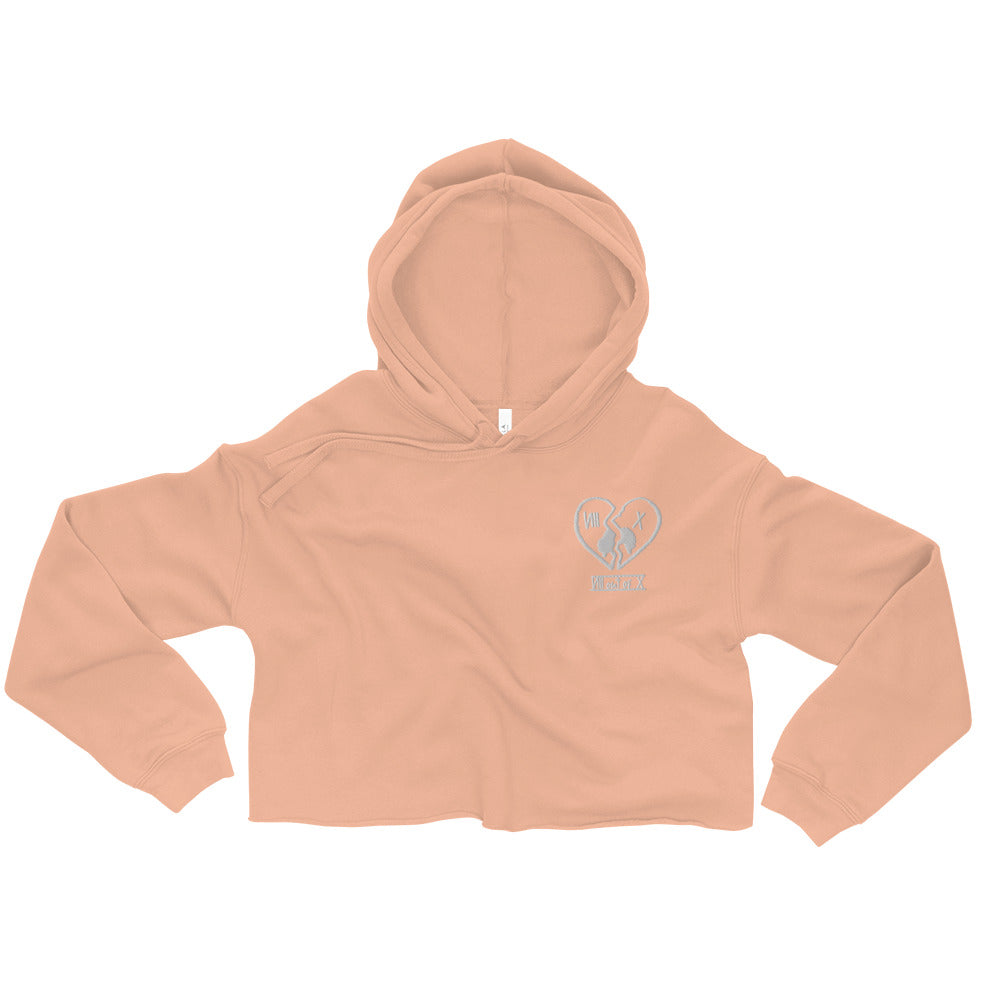 VIII Out Of X "Signature Logo" Crop Hoodie